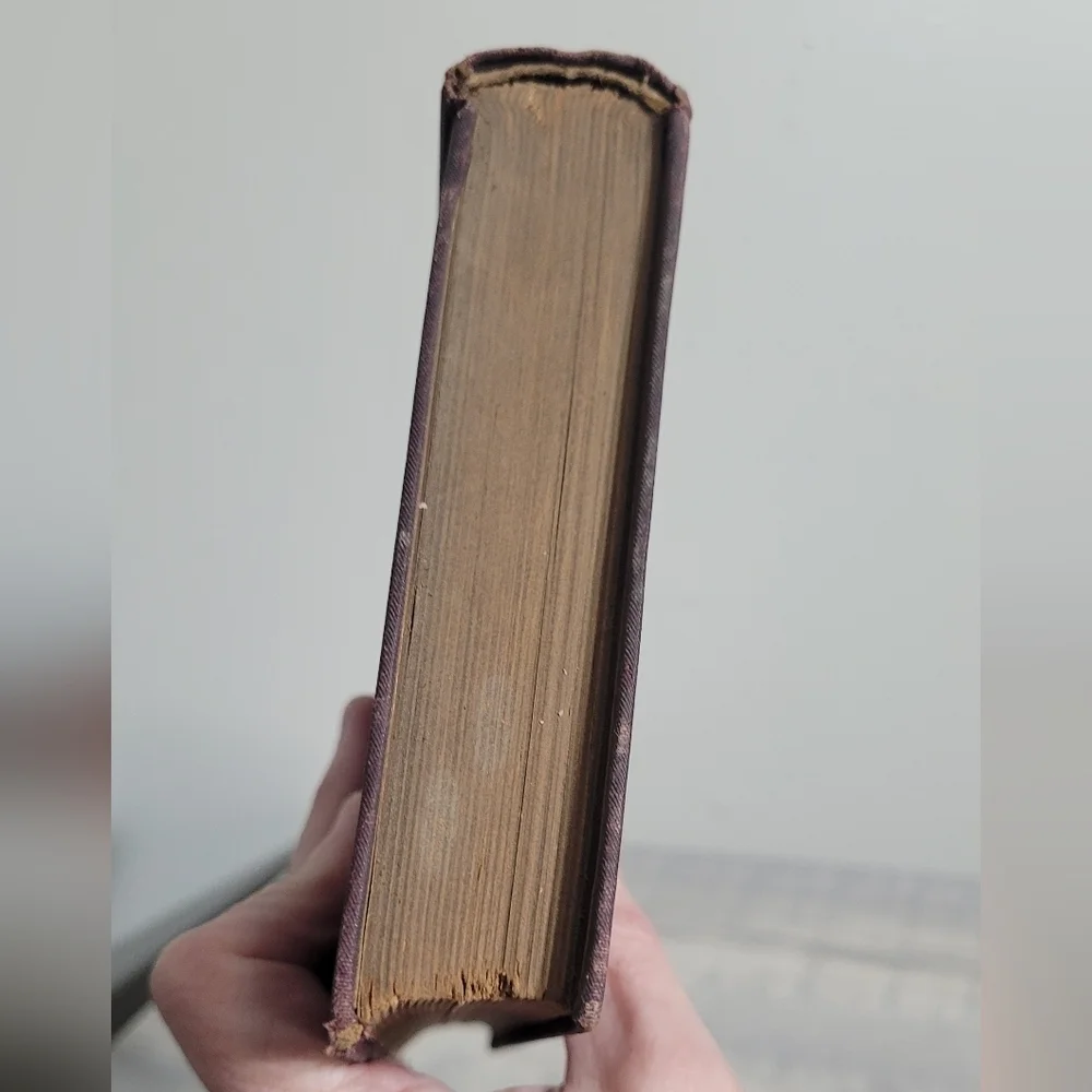 Antique 1800s Book Thrift by Samuel Smiles | Embossed Hardcover
